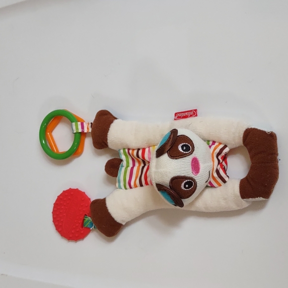 ✓Infantino Dog Puppy pup soft lovey rattle teether Soft baby toy 7in - Picture 2 of 14